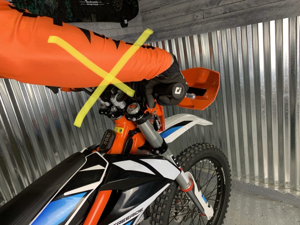 How to not hold a dirt bike throttle while stopping