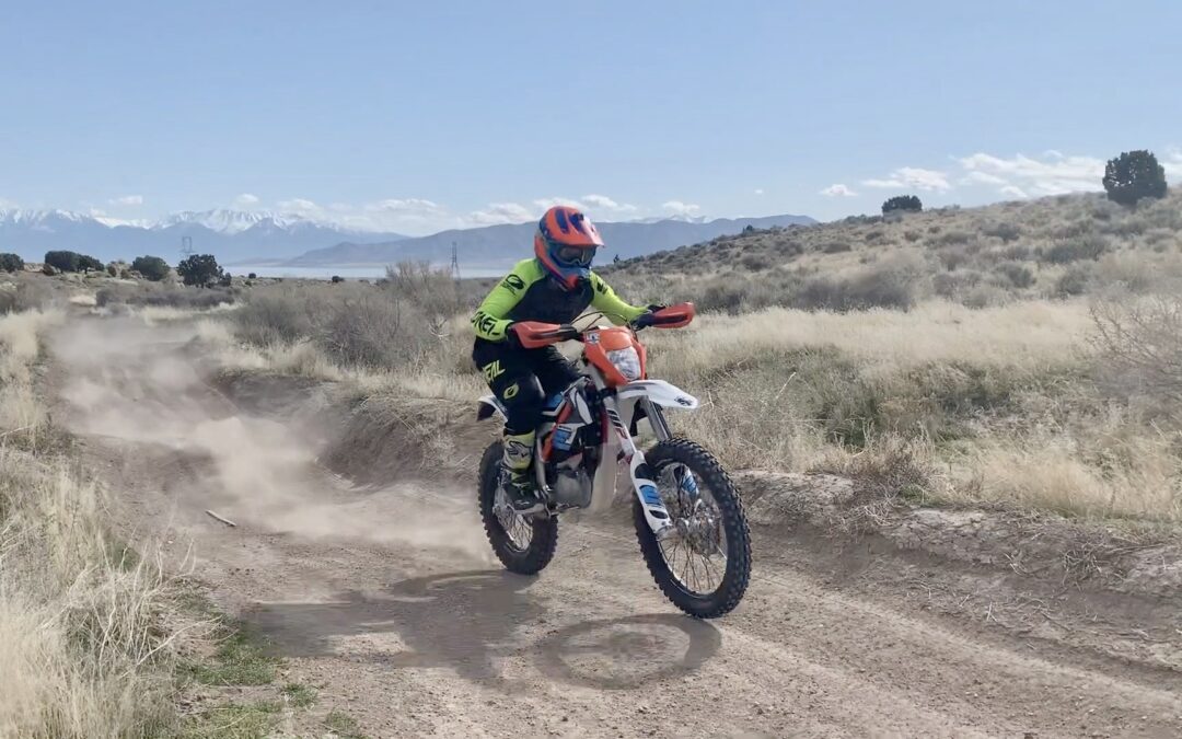 out dirt biking on the KTM Freeride E-XC