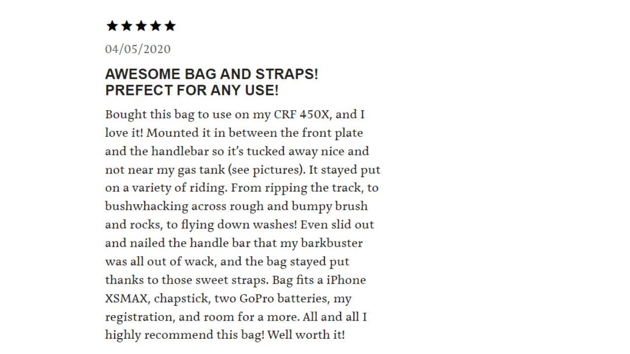 Pad Pack Small Enduro Handlebar Bag Review
