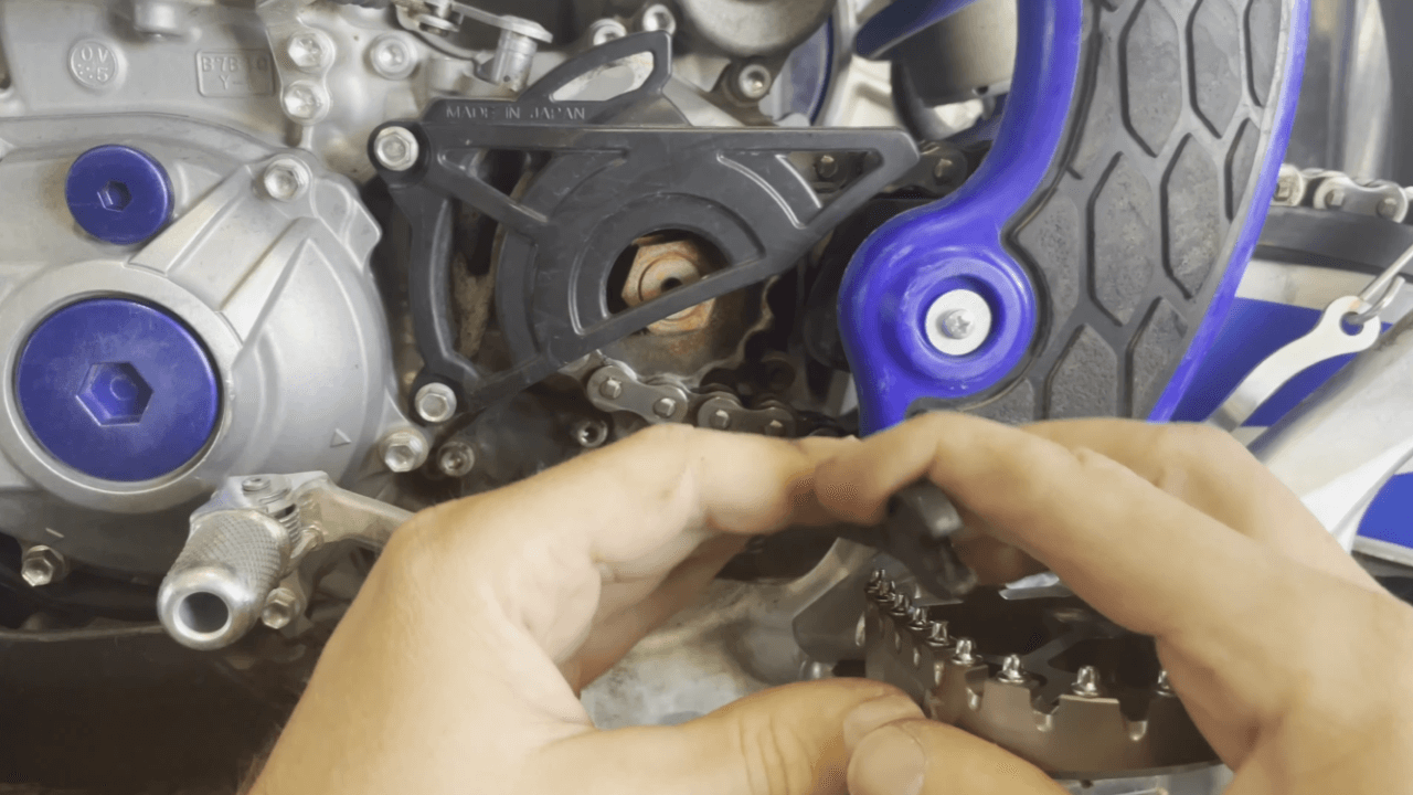 Loosen the bolt- How to remove Dirt Bike gear shift lever