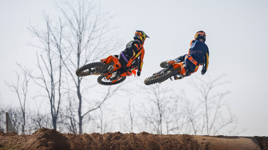 2025 KTM 125 SX (KTM 150 SX) two-stroke motocross dirt bikes